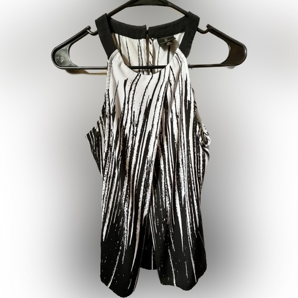 WORTHINGTON Black and White BLOUSE,  SIZE SP - Picture 1 of 3